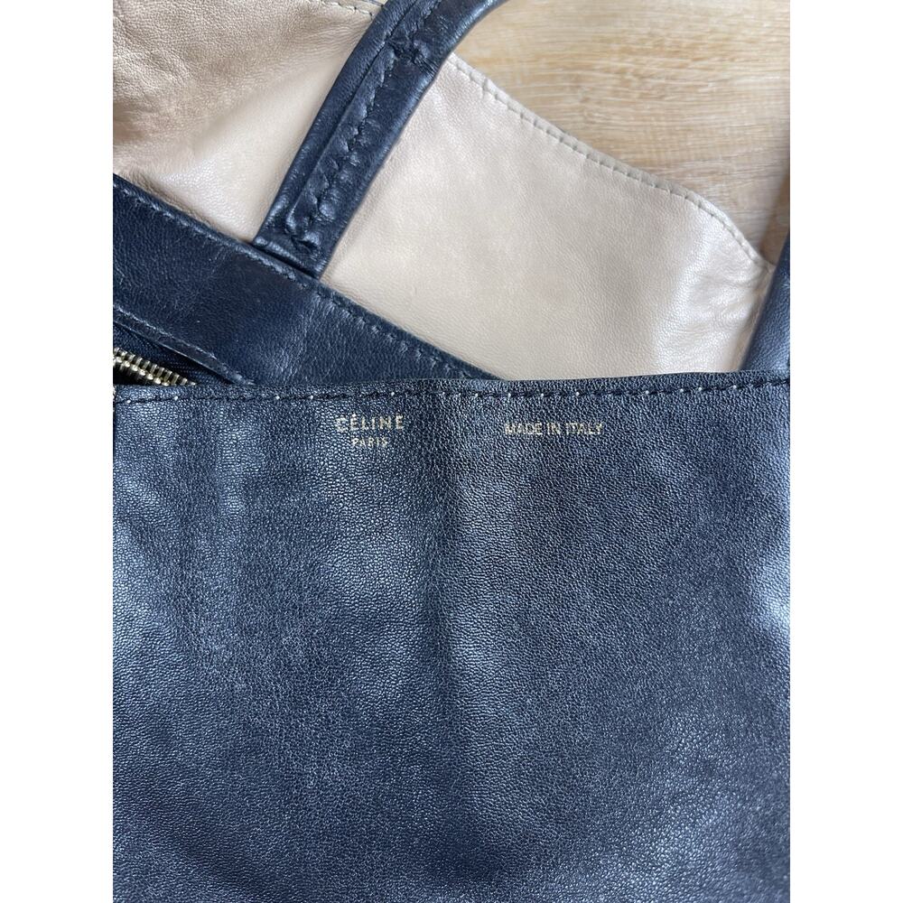 Authenticated Celine Python Leather Black Cabas T… - image 6